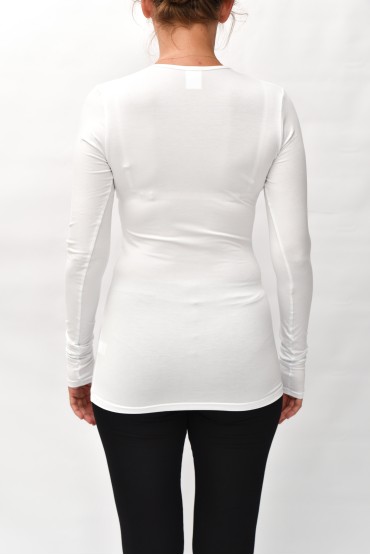 TOP S DLHÝM RUKÁVOM  White