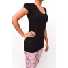 TOP S KRÁTKYM RUKÁVOM Black