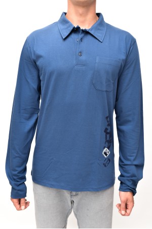 POLO KOŠEĽA dlhý rukáv Navy Silver