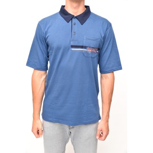POLO KOŠEĽA krátky rukáv modrá