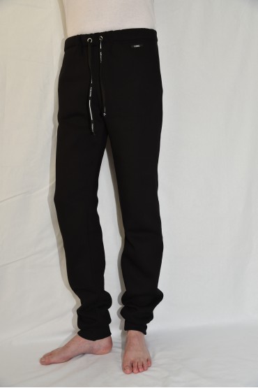 TEPLÁKY LONGER YOUNG čierne čierna šnúrka FASHION