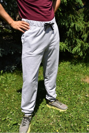 SKLADOM!!! TEPLÁKY LONGER YOUNG SŠM šedá šnúrka