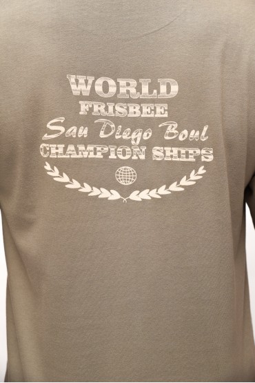 TRIČKO S KRÁTKYM RUKÁVOM Frisbee oliva